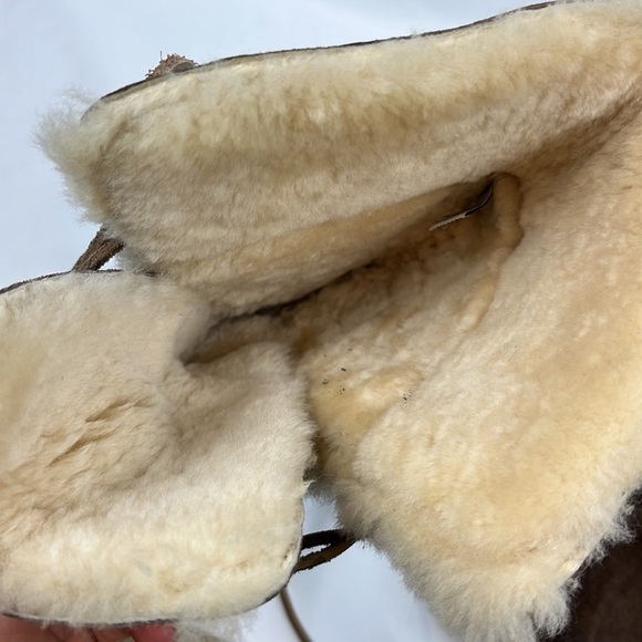 UGG Australia Whitley Suede Espresso Brown Lace up Winter Boots Size 7 - Picture 12 of 12